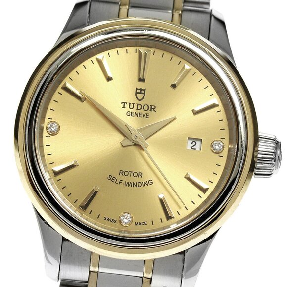 TUDOR style 12103 cal.2671 3P diamond gold Dial Automatic Ladies Watch - Picture 11 of 12